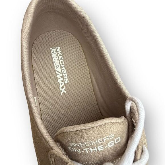 Skechers On-The-Go Flex Lite Eclipse Walking Shoes Beige Athleisure Preppy Foam - Picture 6 of 14